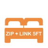 Zip and link bed(s) 5ft across Zip and link bed(s) 5ft across